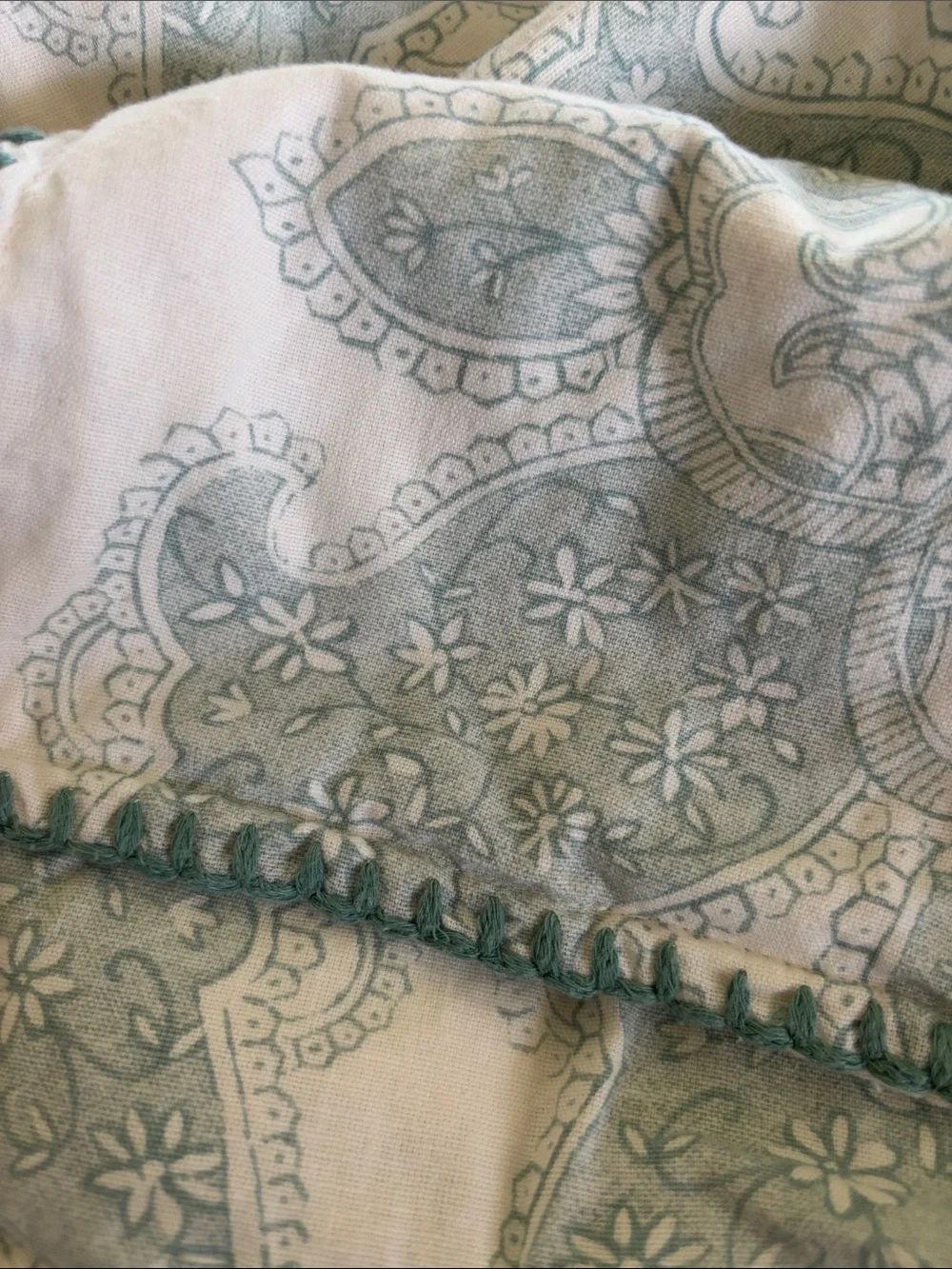 Pottery Barn Aiden Medallion Lot 3 Standard Embroidered Paisley Pillow Shams